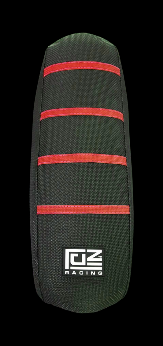 SURRON LBX SEAT COVER - ALL BLACK / NARROW RED RIBS