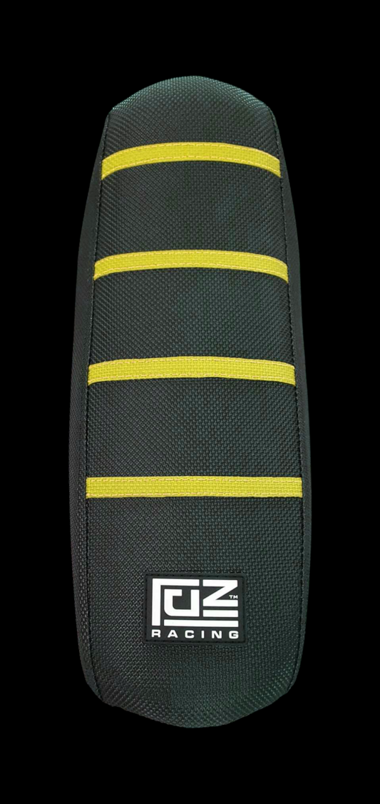 SURRON LBX SEAT COVER - ALL BLACK / NARROW YELLOW RIBS